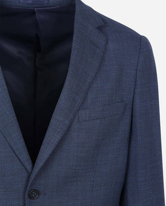 Colbert structure lined donkerblauw