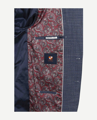Colbert royal blauw ruiten