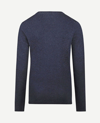 Damestrui merinowol donkerblauw
