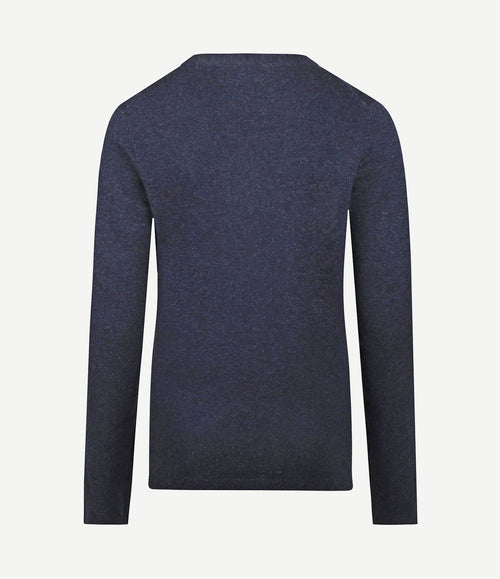 Damestrui merinowol donkerblauw