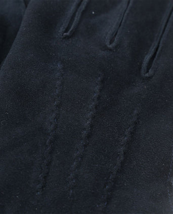 Suede handschoen donkerblauw