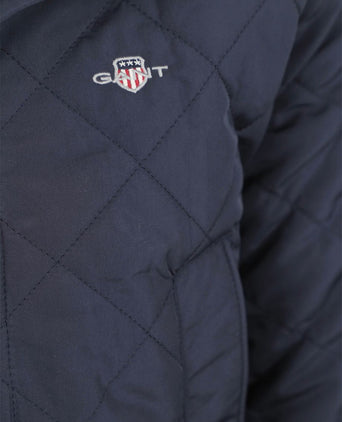 Gant jas quilted windcheater donkerblauw