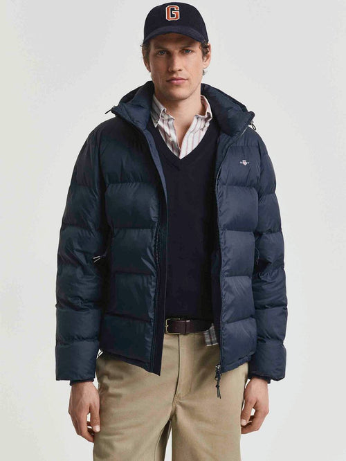 Gant jas active cloud donkerblauw | Regular-fit