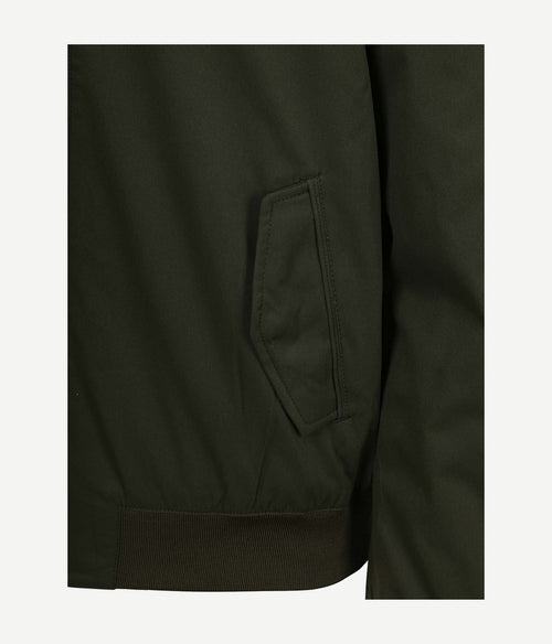 Turbo twill jacket donkergroen