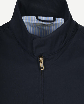 Turbo twill jacket donkerblauw