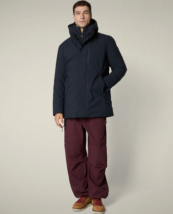 Jas sesle hood donkerblauw