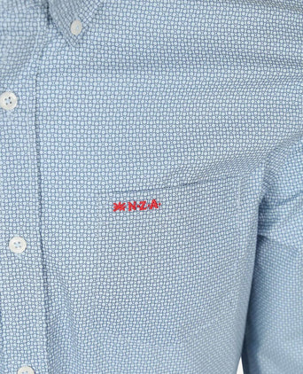 NZA shirt adriel poplin blauw | Regular-fit