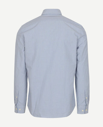 Marc o'polo overhemd streep lichtblauw | Regular-fit