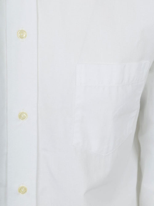 Extra lange mouwen overhemd wit