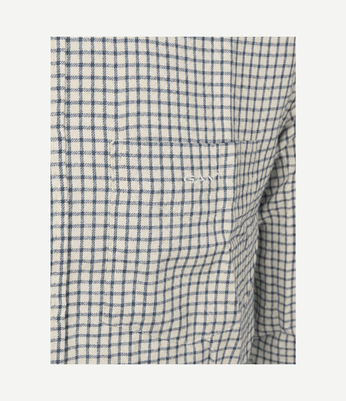 Overhemd flanel ruit blauw