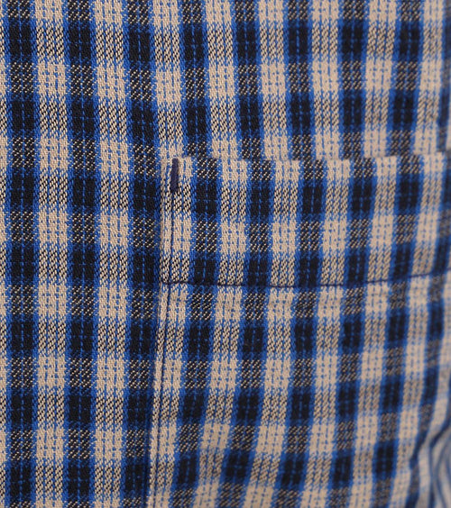 Overhemd ruiten donkerblauw