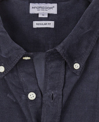 Overhemd corduroy donkerblauw
