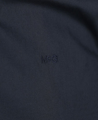 Overhemd poplin donkerblauw