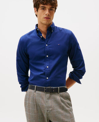 Tommy Hilfiger flanel overhemd donkerblauw | Regular-fit
