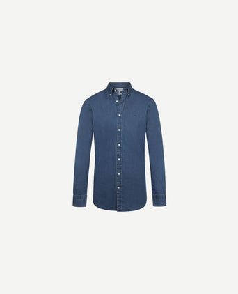 Overhemd chambray indigo