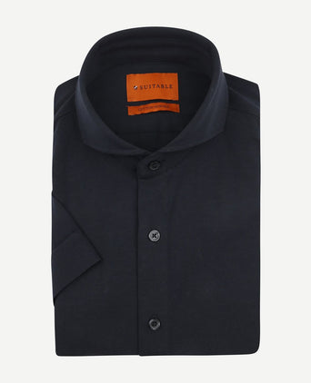 Shortsleeve sorona overhemd erik donkerblauw