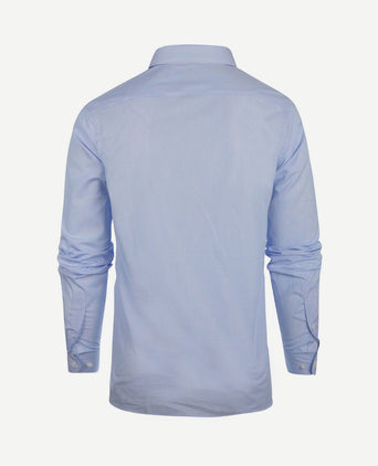 Overhemd gestreept extra lange mouw cutaway light blue
