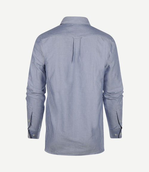 Overhemd Oxford melange blauw