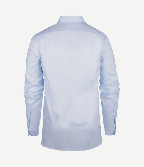Overhemd twill extra lange mouw lichtblauw