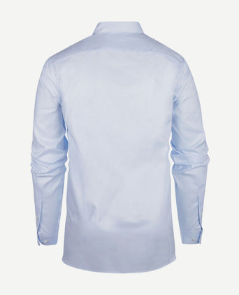 Overhemd twill extra lange mouw lichtblauw