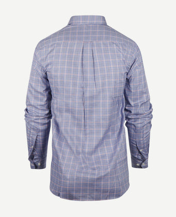 Overhemd ruiten blauw rood