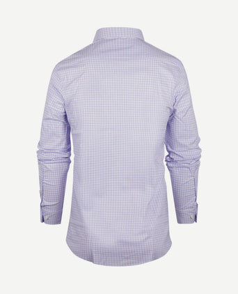 Overhemd slim-fit ruiten blauw rood