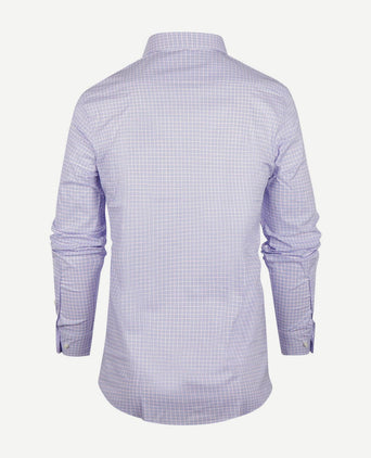 Overhemd slim-fit ruiten blauw rood