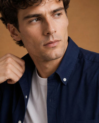 The tommy overhemd donkerblauw