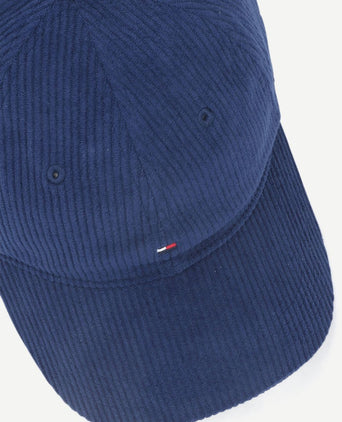 Pet corduroy donkerblauw