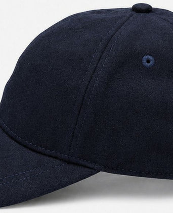 Cap wool blend donkerblauw