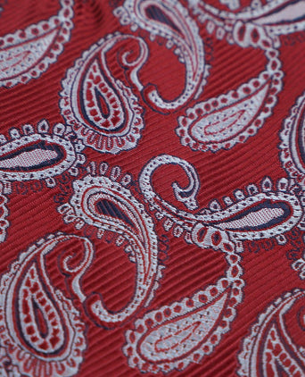 Pochet paisley rood