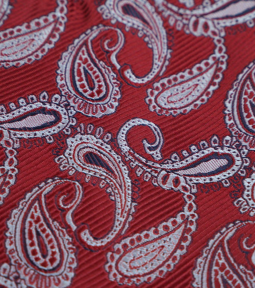 Pochet paisley rood