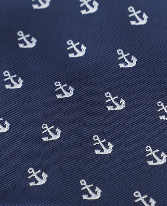 Pochet anker donkerblauw
