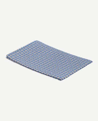 Zijde pochet paisley donkerblauw