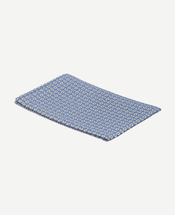 Zijde pochet paisley donkerblauw