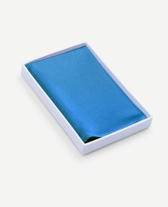 Pochet zijde oceaan blauw f32