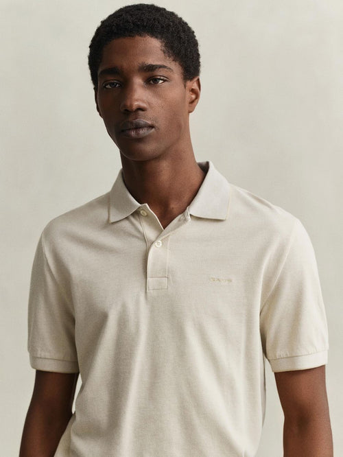 2tone piqué poloshirt ecru