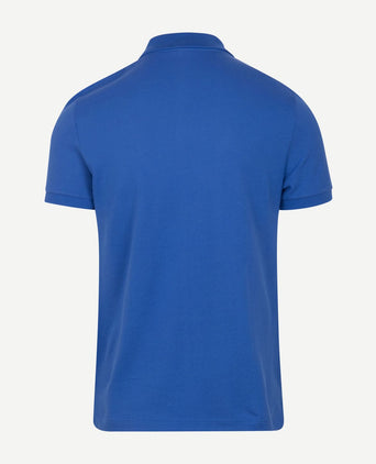 Poloshirt pique kobaltblauw