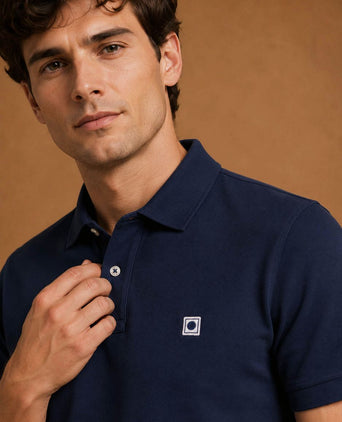 The rene poloshirt donkerblauw