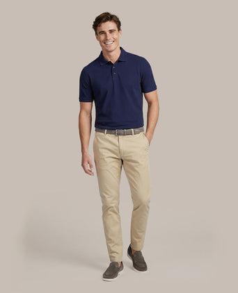 Respect polo tiger donkerblauw