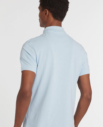 Basic pique polo lichtblauw