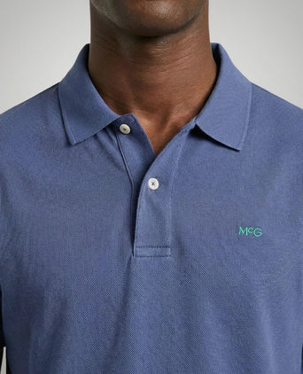 Piqué polo indigo