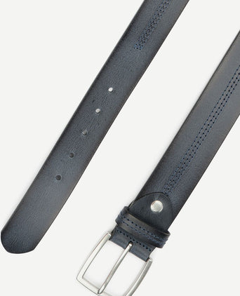 Riem leer donkerblauw
