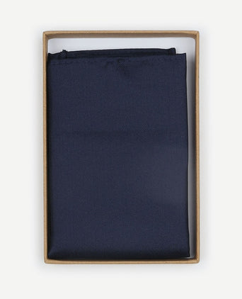 Suitable zijde pochet donkerblauw