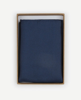 Zijde pochet indigo blauw
