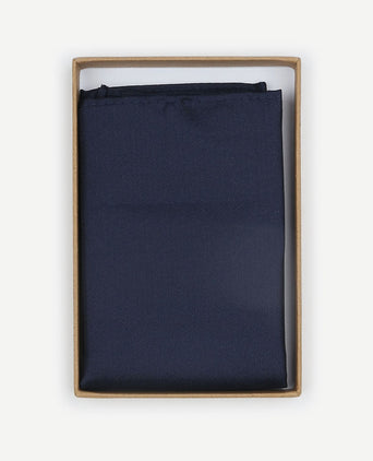 Zijde pochet donkerblauw