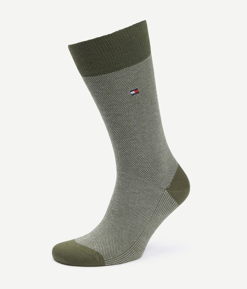 Tommy Hilfiger (2-pack) sokken birdseye groen
