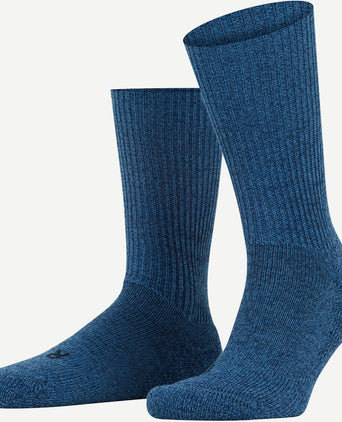 Walkie wandelsok wol blend blauw 6660