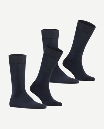 (2-pack) happy sokken donkerblauw