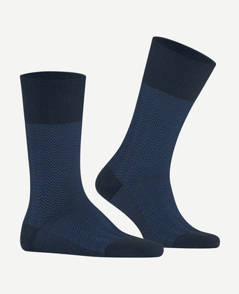 Airport herringstripe sok donkerblauw